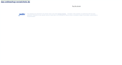 Desktop Screenshot of das-onlineshop-verzeichnis.de