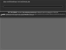 Tablet Screenshot of das-onlineshop-verzeichnis.de